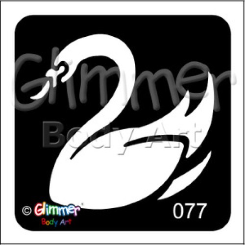 Glitter tattoo 077 Swan Pack Of 5 (077 Swan Pack Of 5)